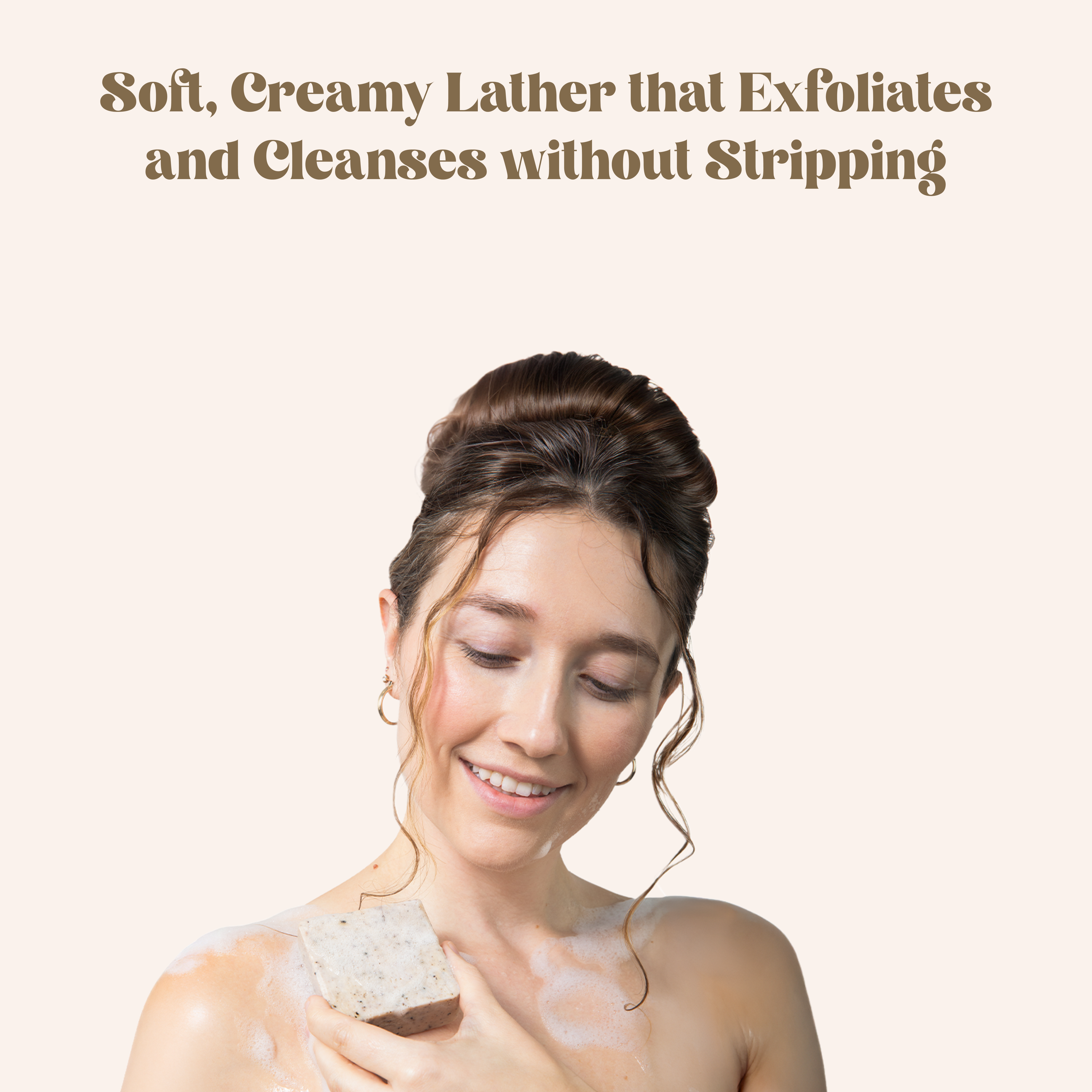 5oz SheaX™ Honey Espresso Rosehip Body Cleansing Bar Soap