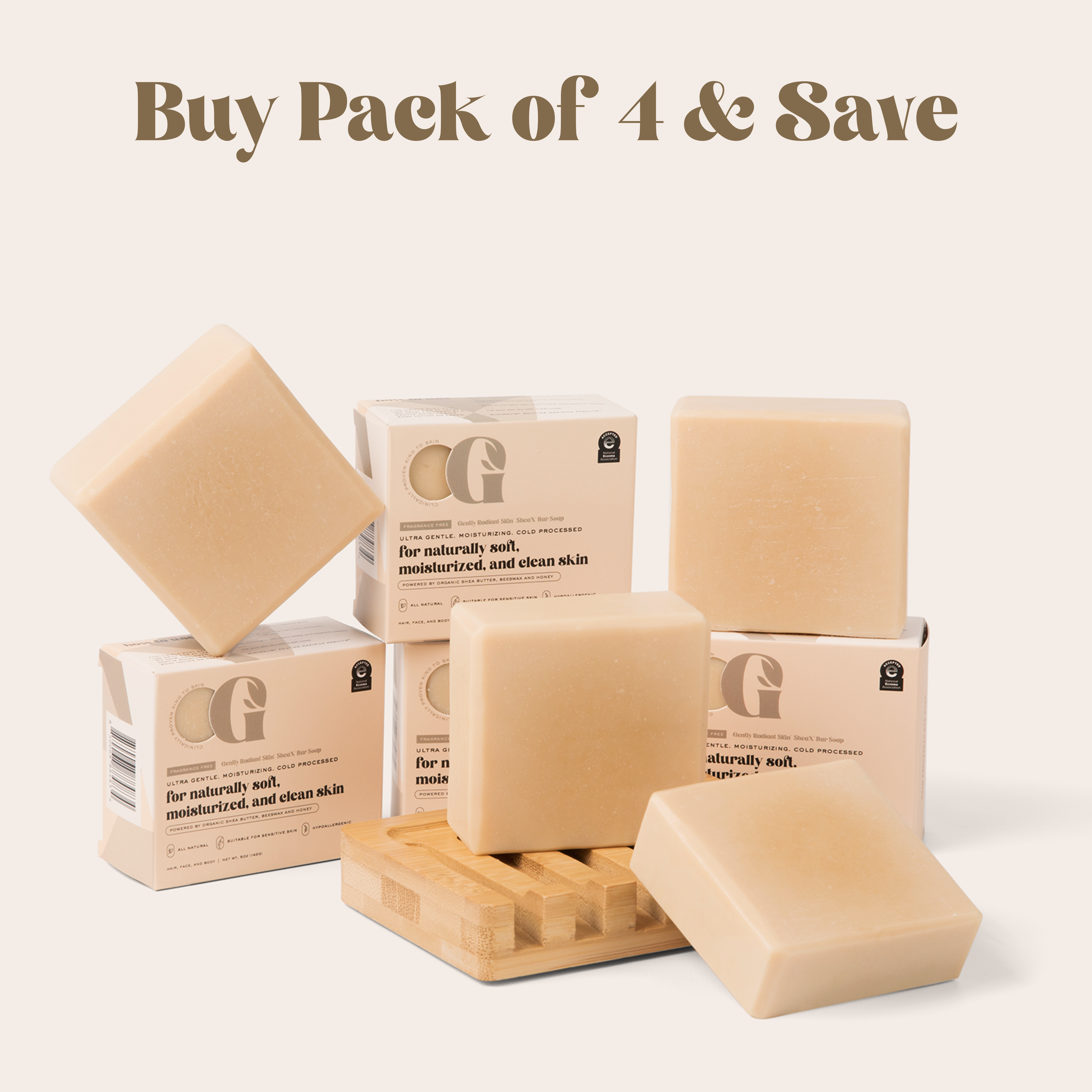 5oz SheaX™ Honey Body Cleansing Bar Soap
