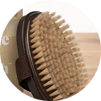 Gentle synthetic bristles