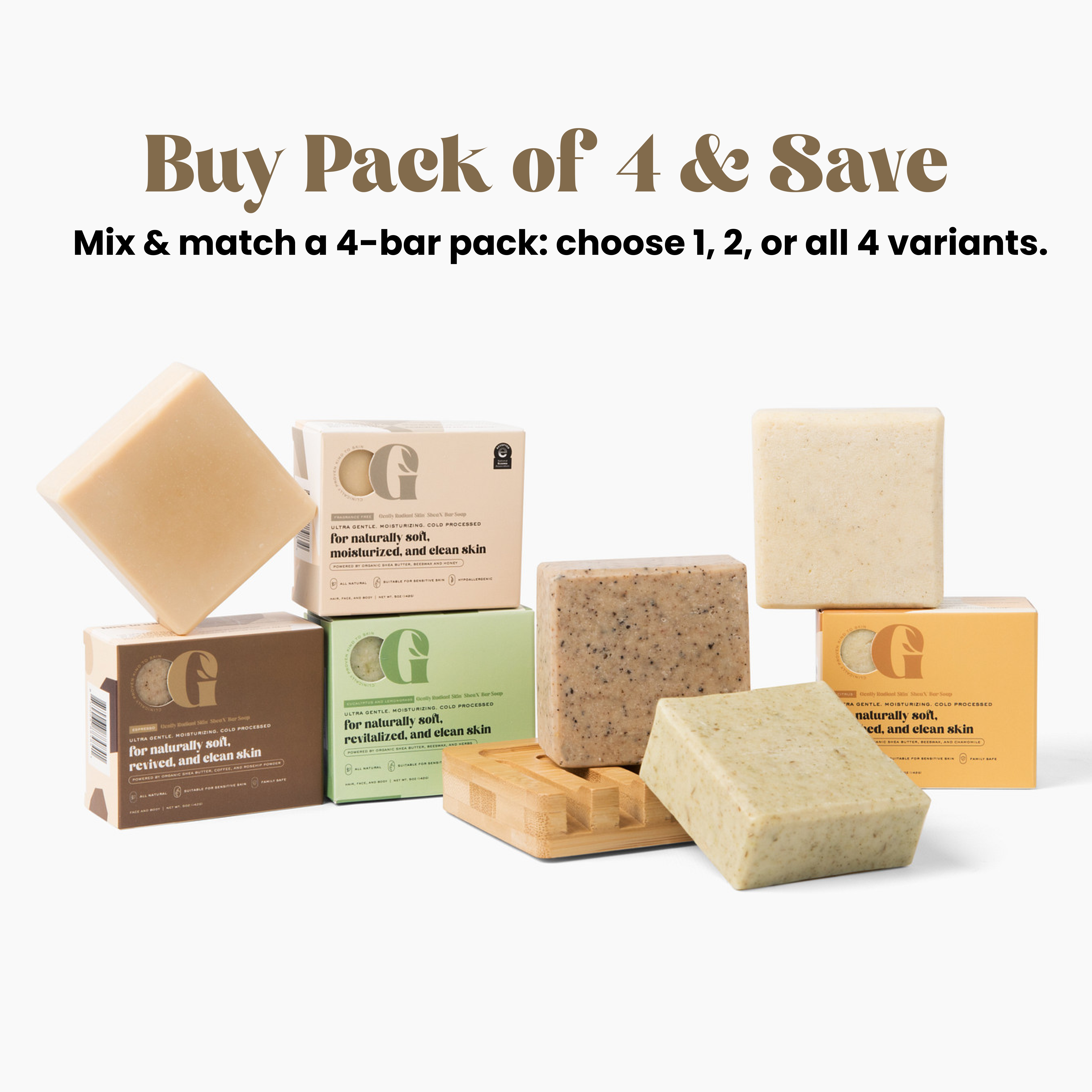 5oz SheaX™ Body Cleansing Bar Soap - 2 Pack